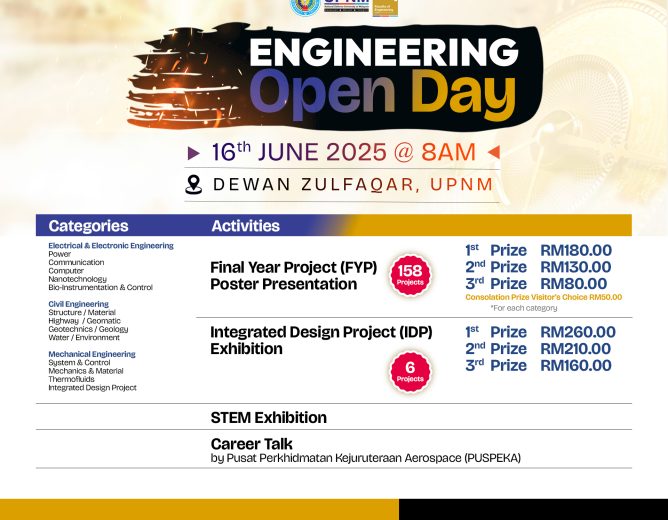 Join Us at Engineering Open Day 2025 – Faculty of Engineering UPNM
